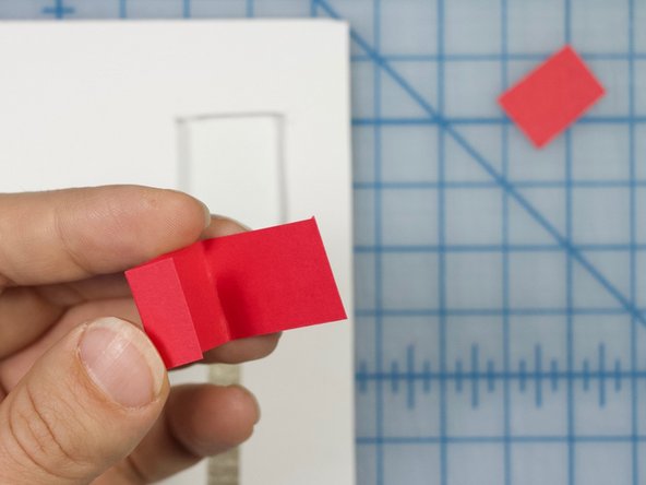 Trim the flaps so that they don't touch when folded.