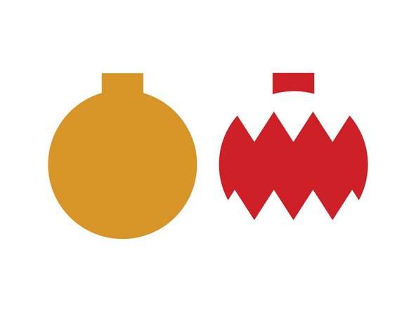 If you get a pack of stiff felt you should have a variety of colors to choose from. Make the ornament your favorite colors!