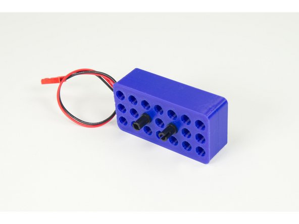 Place the pins spaced as shown, centered, with one hole open between them.