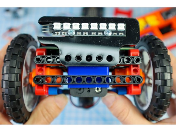 Attach the Neopixel strip assembly to the pins.