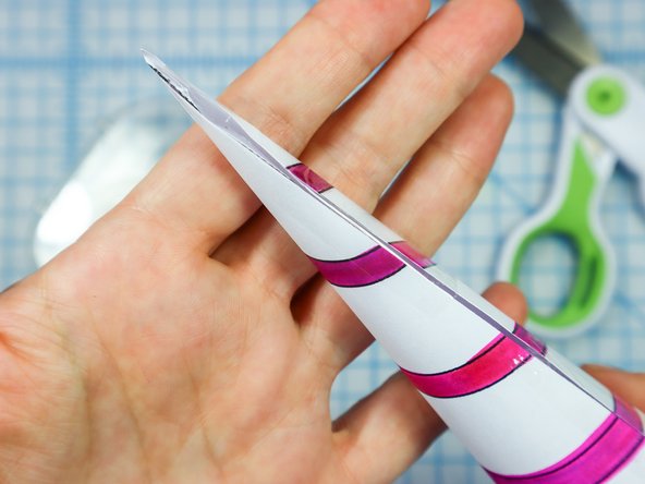 Keep going until you reach the tip. *This is a difficult step that may need an adult to help.