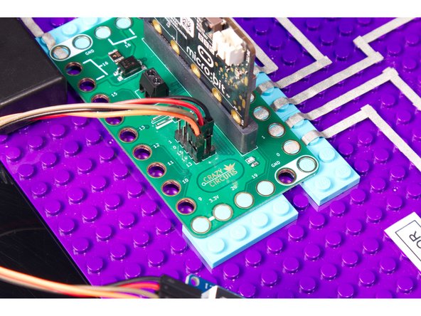 Don't forget about the Pin Headers! All of the Crazy Circuits boards have a set of male pins that allow you to connect Female Jumper Wires.