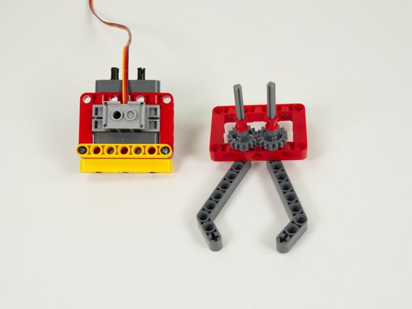 We'll now assemble the two halves of the Gripper together.