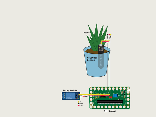 Let's plug in the Relay Module! (Again, if you're using the Crazy Circuits Ribbon Cable it makes things a little easier, but any F/F Jumper Wires will work fine.)