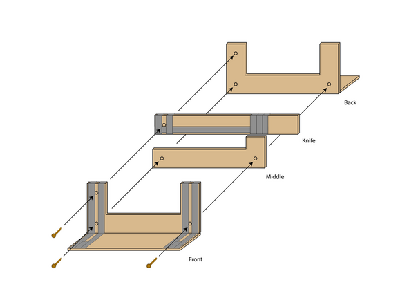 Assemble switch as shown.