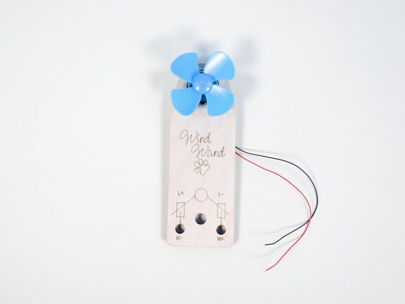 Add the fan blade. It should easily press fit onto the shaft of the motor.