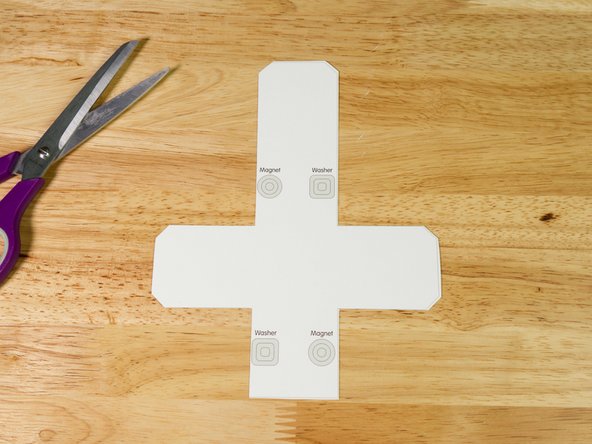 Let's make a cube! First, you'll need to print the attached PDF template. It should be printed double-sided on heavy card stock.