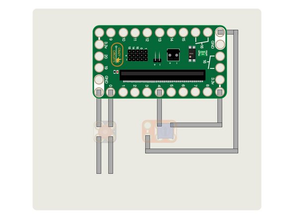 Place the Bit Board onto a LEGO baseplate and connect the two components using 1/8&quot; Maker Tape.