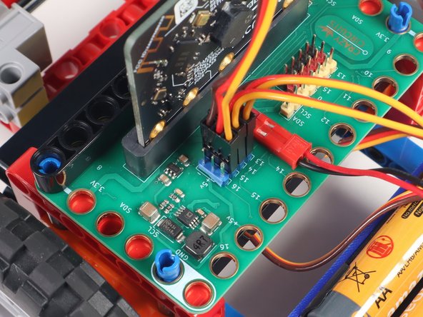 All servos should go to the 5V Blue Pins.