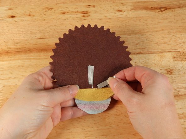 Place a piece of Maker Tape UNDERNEATH each LED leg.