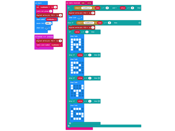 Next we'll load the following code for our GSBS Deluxe Team program: https://makecode.microbit.org/_7tAJM3UVj...