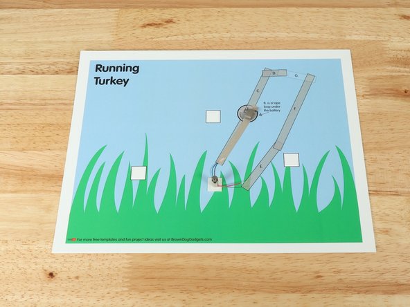Make a loop of tape (sticky side out) using a short piece of Maker Tape, and stick it atop the end of Path A.