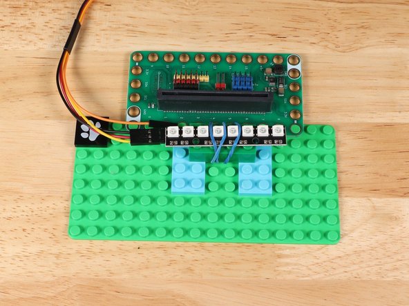Placement of the bricks and NeoPixel Strip can be adjusted based on your desired needs.