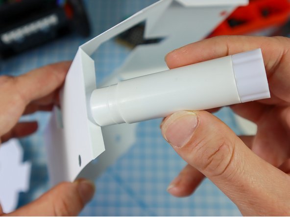 Fold along the dotted lines so that the dotted lines will be on the inside of the project.