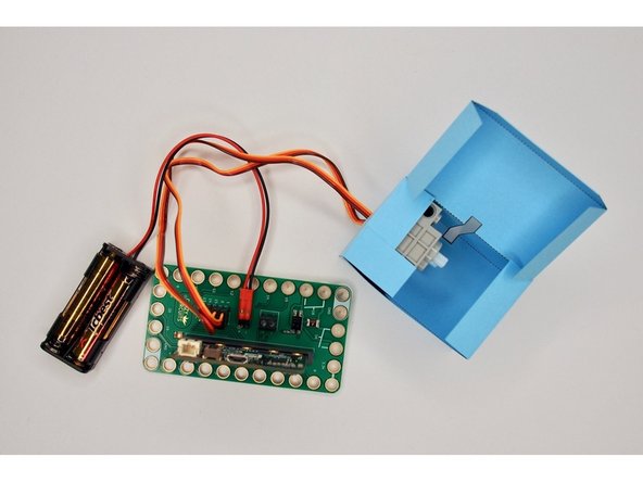 Connect the servos to the Bit Board to Servo Pins 0 and 1.