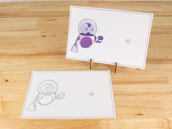 Print out the full-color card, or print out the black and white card and create your scene as desired. Let your imagination run wild! What is happening in this scene? What is illuminated?