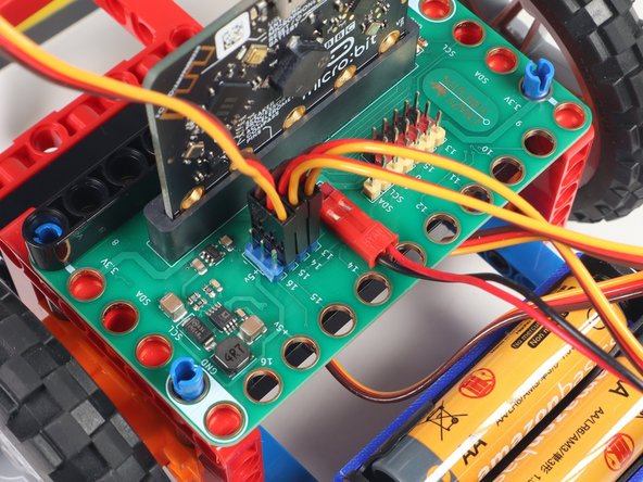 All servos should go to the 5V Blue Pins.