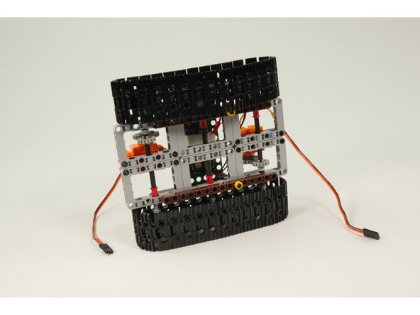 Once you've got the assembly ready you can slide it into the holes of the frame.