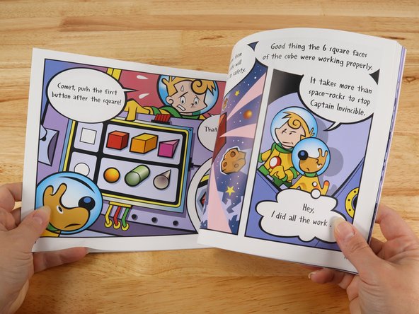 Captain Invincible and his space-dog, Comet, are on a perilous journey back to Earth! Throughout their mission, the fearless captain and his canine sidekick encounter asteroids, poisonous gas, and alien beings. But will their knowledge of 3D shapes, including cubes, cones, and pyramids, help our heroes navigate past these obstacles?