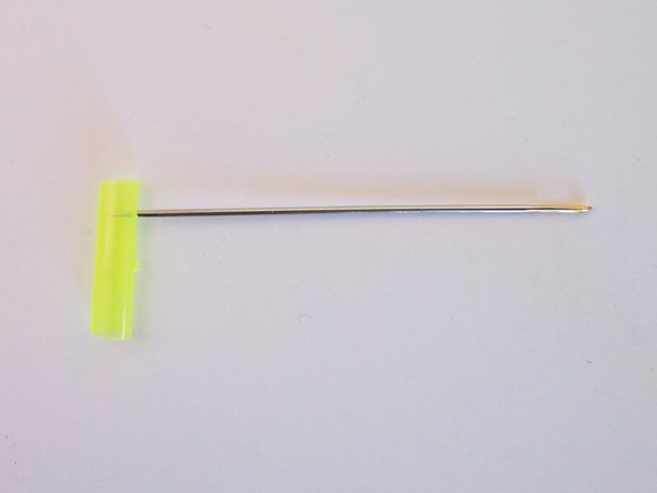 Poke another hole (this one only needs to go through one wall) close to the top of the piece of straw