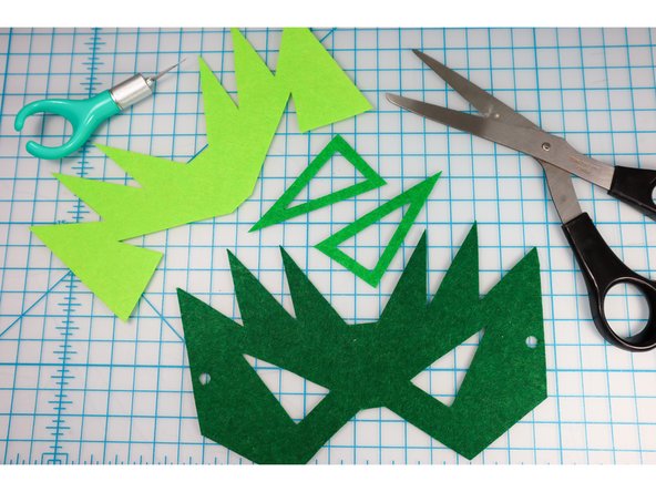 Here are some examples of using other materials. The first photo shows felt shapes. Look for stiff felt so that it is strong enough to hold the heavy battery and LEDs easily. The felt that is similar to fabric will be too flimsy.