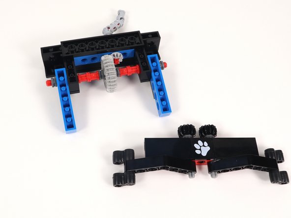 With Section 1/2 still flipped upside down, take Section 3 and also flip it upside down.