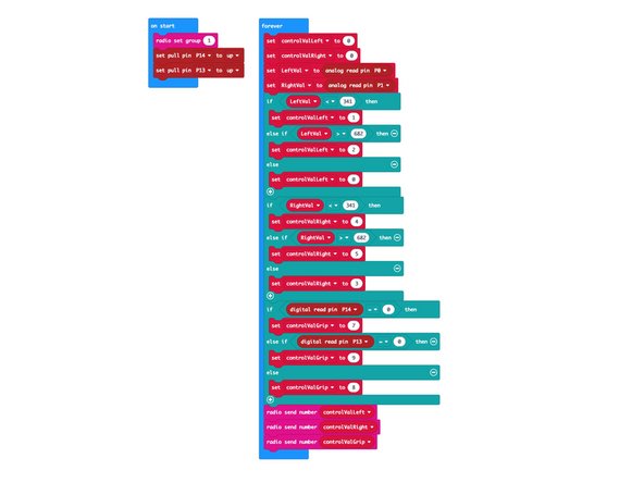 Let’s update the code for both the transmitter and the receiver so our Tank Gripper (and Tank) can respond to all of our controls.