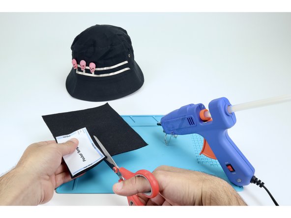 Now, with a scissors, cut out the simple pocket template included on the circuit diagram. Use it to cut a rectangle out of felt that is 3.5&quot; wide and 2.5&quot; tall. This will be fashioned into a simple pocket to hide the battery pack for this project.