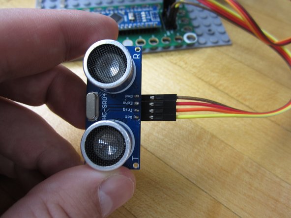 The Diagram at the start of the guide is a good reference to show you how to wire up the Range Finder.
