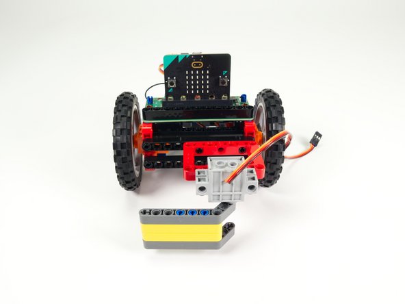 While we can center it when attaching it (like we did for the Gripper and the Lifter) it may work better to position it over to the side, since the Sweeper itself is offset to the opposite side. This helps center the Sweeper Arm more towards the center of the Rover.