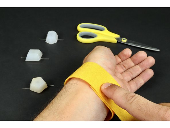 Measure and trim your 1.5&quot; wide bracelet felt to fit your wrist or ankle.