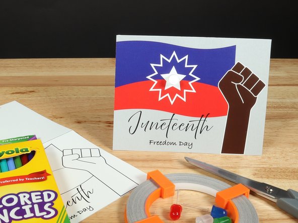 This paper circuits card is a great beginner project. Just follow the steps below to make your card.