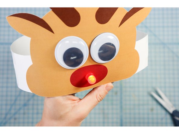 The template has 1.5-inch eyes - the perfect size for 1.5-inch googly eyes! They are optional but add a ton of personality. Glue them in place over the printed eyes.