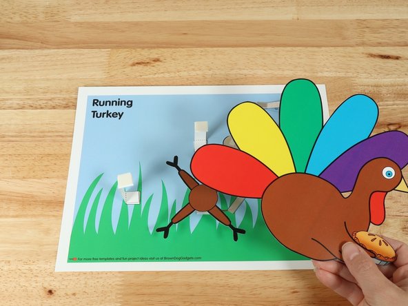 Place the turkey atop the standoffs so the legs are visible at the bottom of the turkey