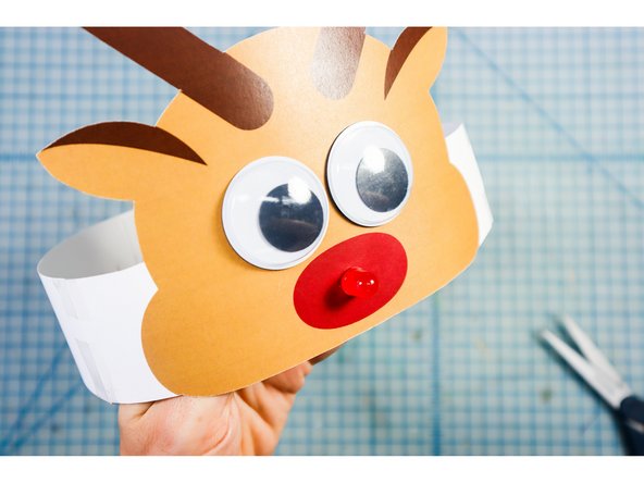 The template has 1.5-inch eyes - the perfect size for 1.5-inch googly eyes! They are optional but add a ton of personality. Glue them in place over the printed eyes.