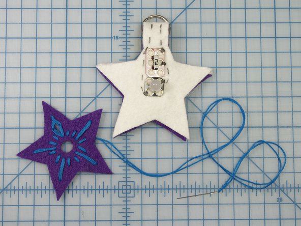 Use embroidery floss to add stitches and embellishments.