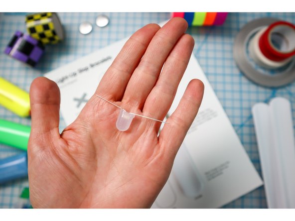 Add the LED(s) by folding the legs in half and attaching them with Maker Tape.