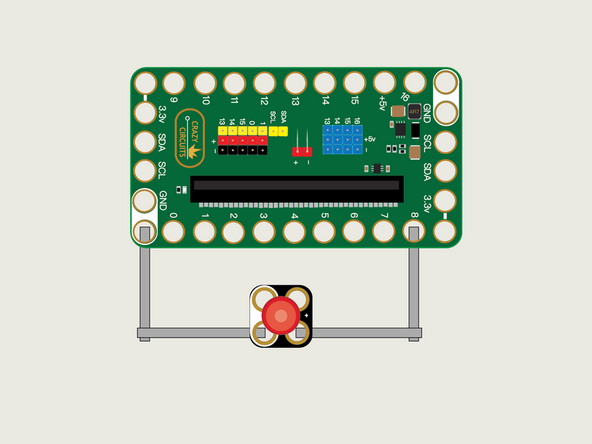 Gather your components. You will need a micro:bit, a Bit Board, a Jumbo 10mm LED, an Ultrasonic Distance Sensor, a 7 Segment Display, and some 1/8" Maker Tape.