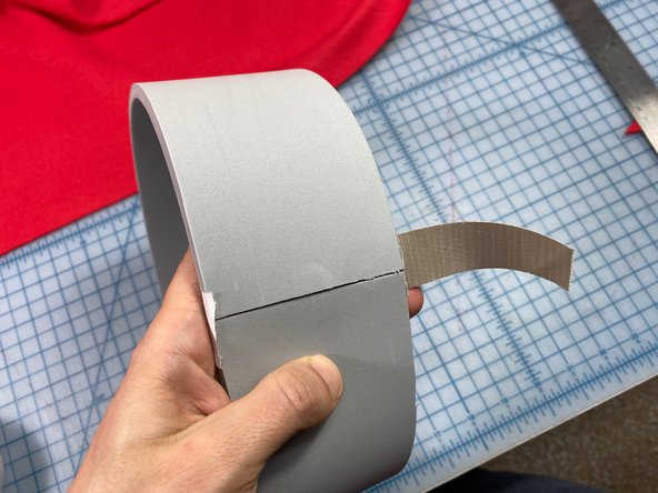 Cut another piece of foam that is 3 in wide and as long as needed to wrap around the hat structure.