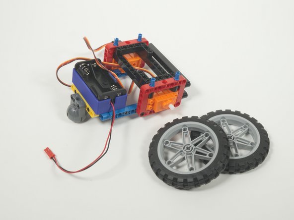 Our rover still doesn't look very rover-ish... because it needs wheels!