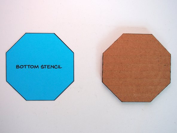 Cut the base octagon out of cardboard