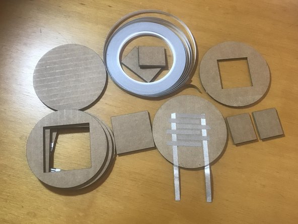 The interior pieces are all the same, we just rounded the outside pieces to be circular.