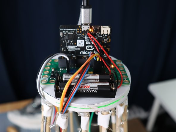 Wire the strip to Pin 16 using 3 long header pins and jumper wires as shown.