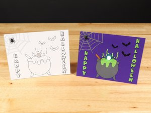Halloween Cauldron Card