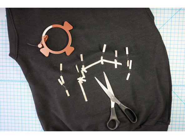 In our design, the middle 4 LEDs are one circuit (red and green).