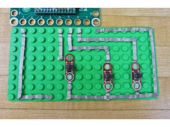 Run a long line of tape from the &quot;Down&quot; button to Pin 14.