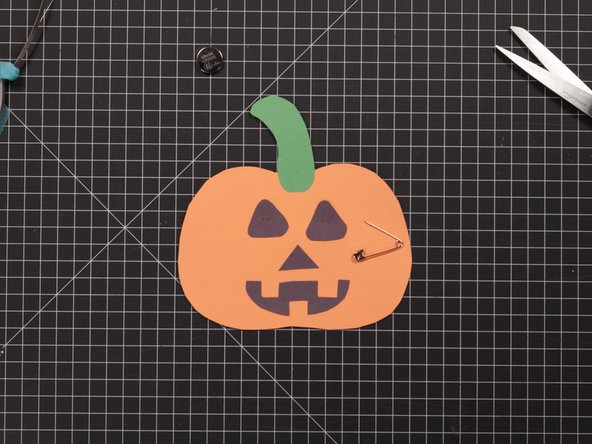 Use the LED legs as a guide for how far apart to make the holes.