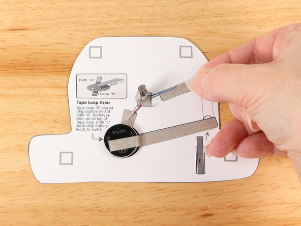 Add a strip of Maker Tape to Tape Path D. under the wire motor.
