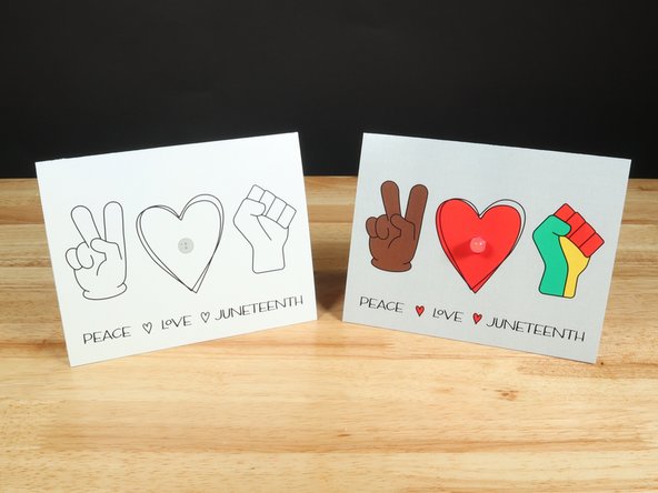 Peace Love Juneteenth Card