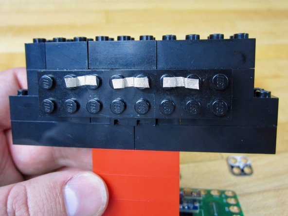 Connect the Grounds between each of the LEDs.